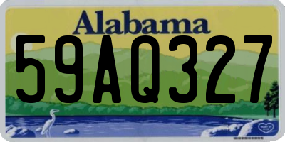 AL license plate 59AQ327