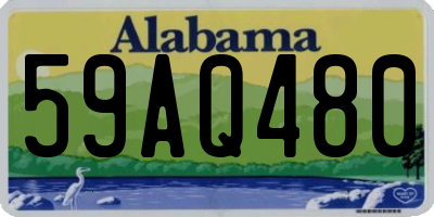 AL license plate 59AQ480