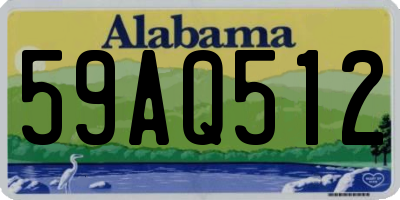 AL license plate 59AQ512