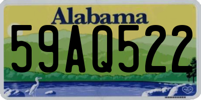 AL license plate 59AQ522