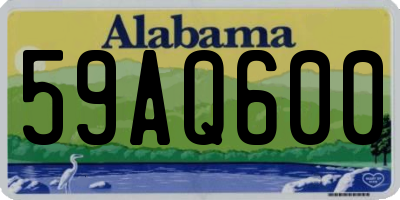 AL license plate 59AQ600