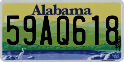 AL license plate 59AQ618