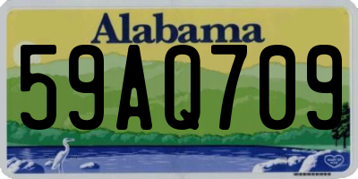 AL license plate 59AQ709