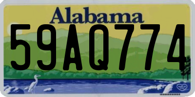 AL license plate 59AQ774