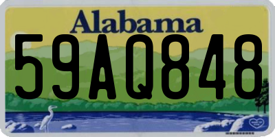 AL license plate 59AQ848