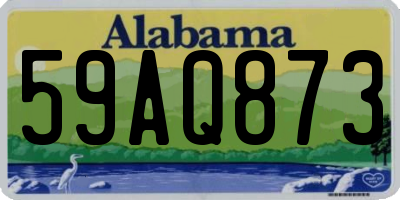 AL license plate 59AQ873
