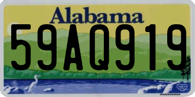 AL license plate 59AQ919