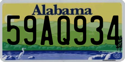 AL license plate 59AQ934