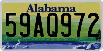 AL license plate 59AQ972