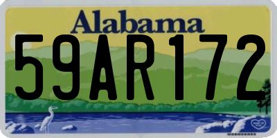 AL license plate 59AR172