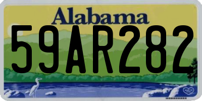 AL license plate 59AR282