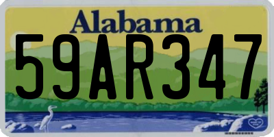 AL license plate 59AR347