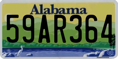 AL license plate 59AR364