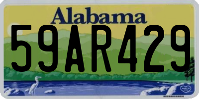 AL license plate 59AR429