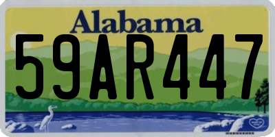 AL license plate 59AR447