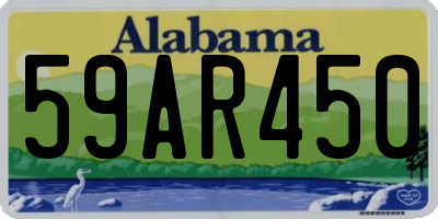 AL license plate 59AR450