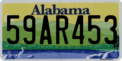 AL license plate 59AR453