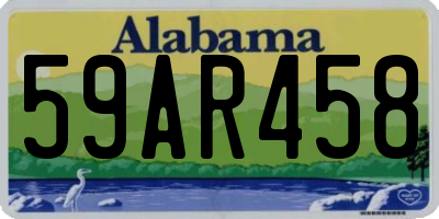 AL license plate 59AR458