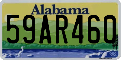 AL license plate 59AR460