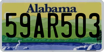 AL license plate 59AR503