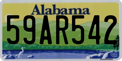 AL license plate 59AR542