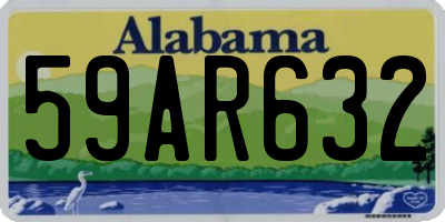 AL license plate 59AR632