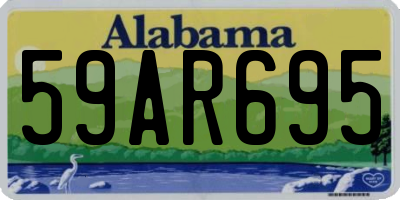 AL license plate 59AR695