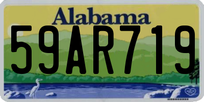 AL license plate 59AR719