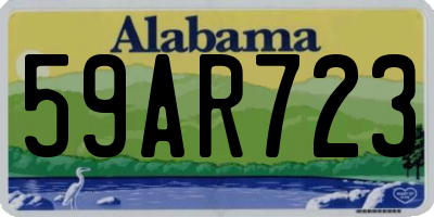 AL license plate 59AR723
