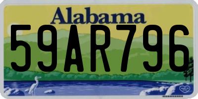 AL license plate 59AR796