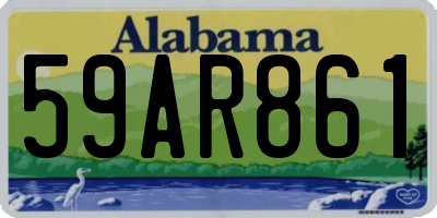 AL license plate 59AR861
