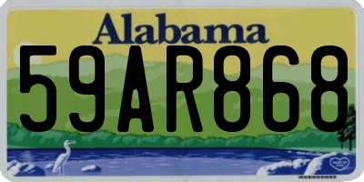 AL license plate 59AR868