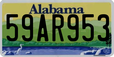 AL license plate 59AR953