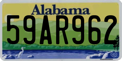 AL license plate 59AR962