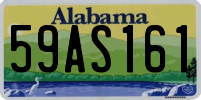 AL license plate 59AS161