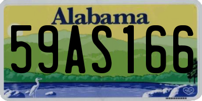 AL license plate 59AS166