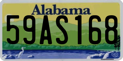 AL license plate 59AS168