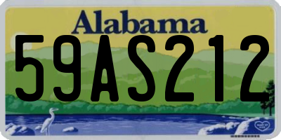 AL license plate 59AS212