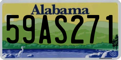 AL license plate 59AS271