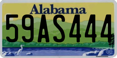 AL license plate 59AS444