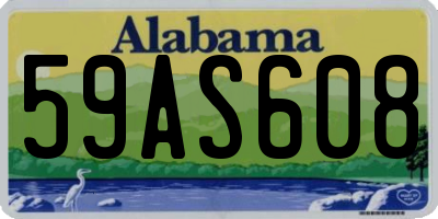 AL license plate 59AS608