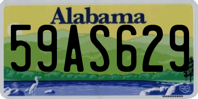 AL license plate 59AS629