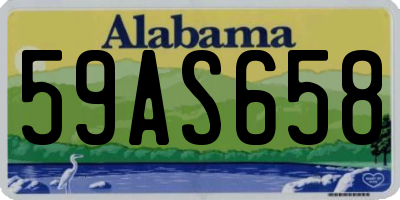 AL license plate 59AS658