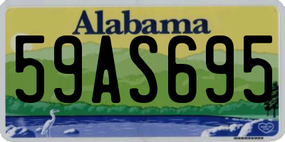AL license plate 59AS695