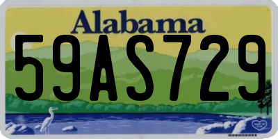AL license plate 59AS729