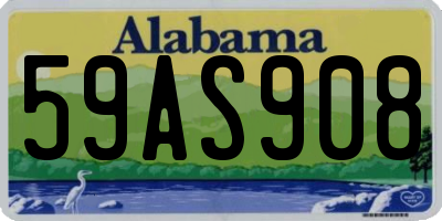 AL license plate 59AS908