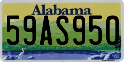 AL license plate 59AS950