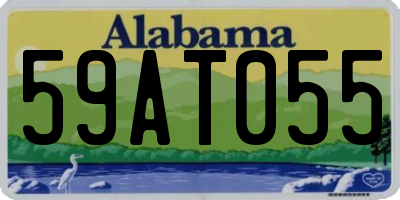 AL license plate 59AT055