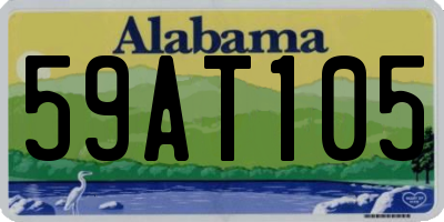 AL license plate 59AT105