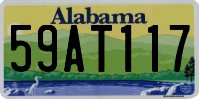 AL license plate 59AT117